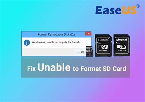 sd card failed to format smart phone|unable to format sdxc card.